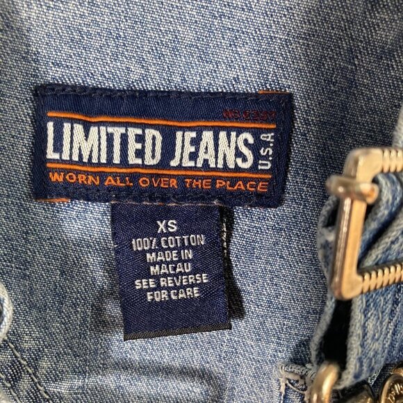 Womens Limited Jeans Short‎ Overalls Denim Cotton XS - Picture 6 of 6